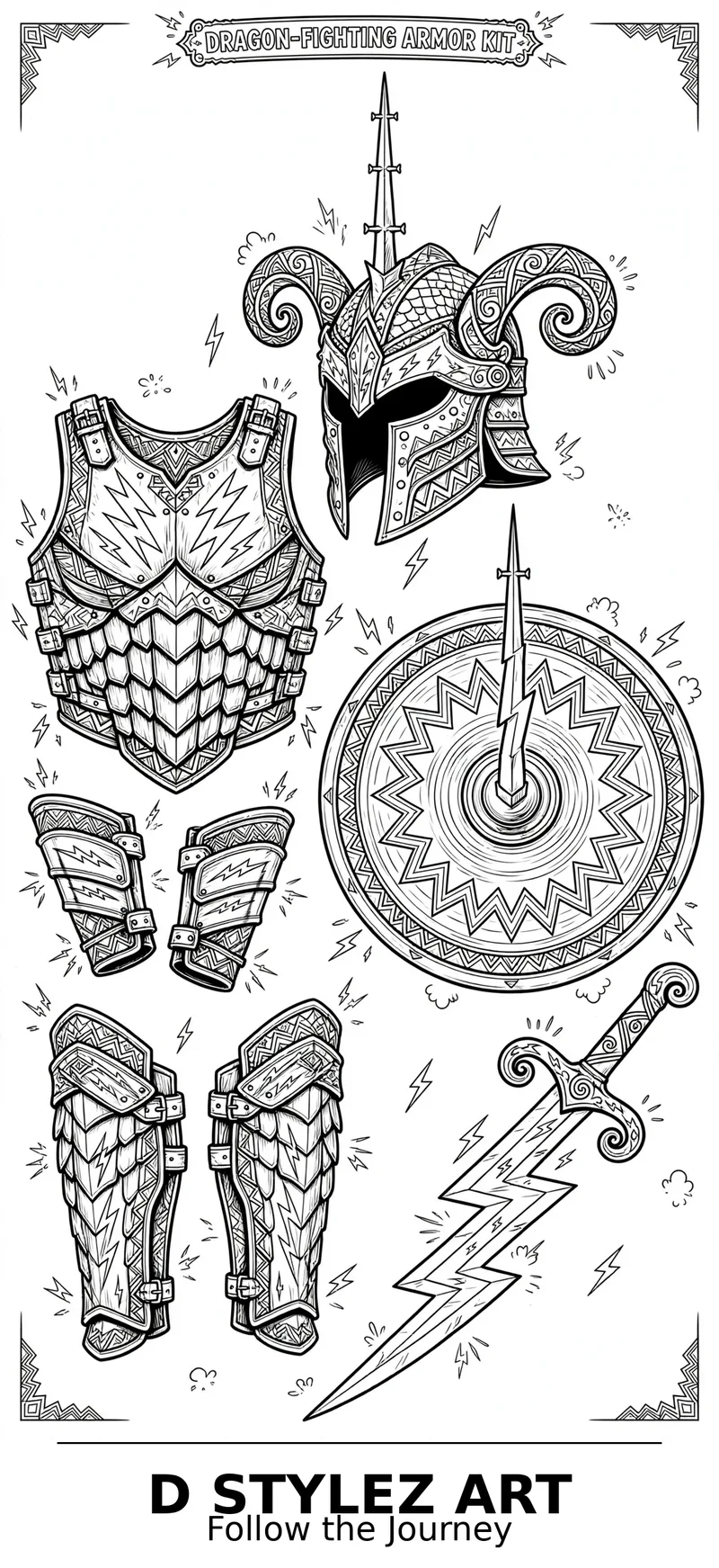 Dragon-fighting armor kit