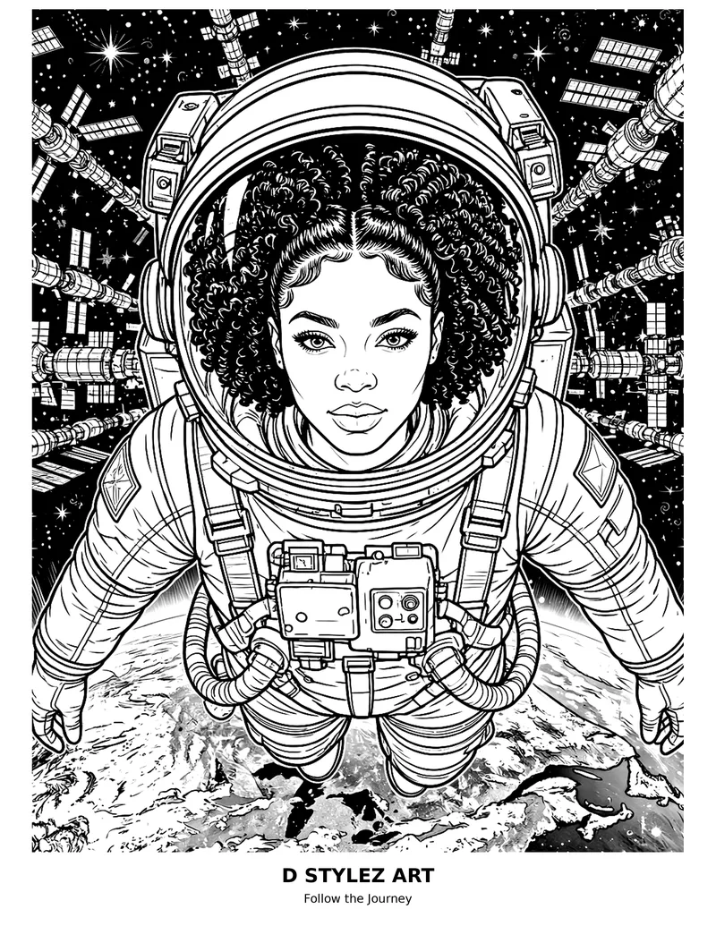 They want robots — astronaut art