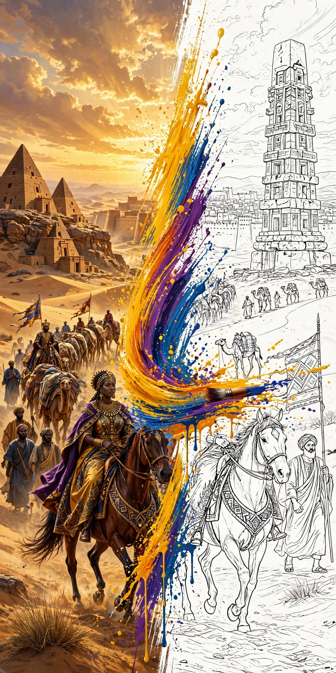 UNHIDDEN Vol. 2: Kings & Queens half-and-half cover
