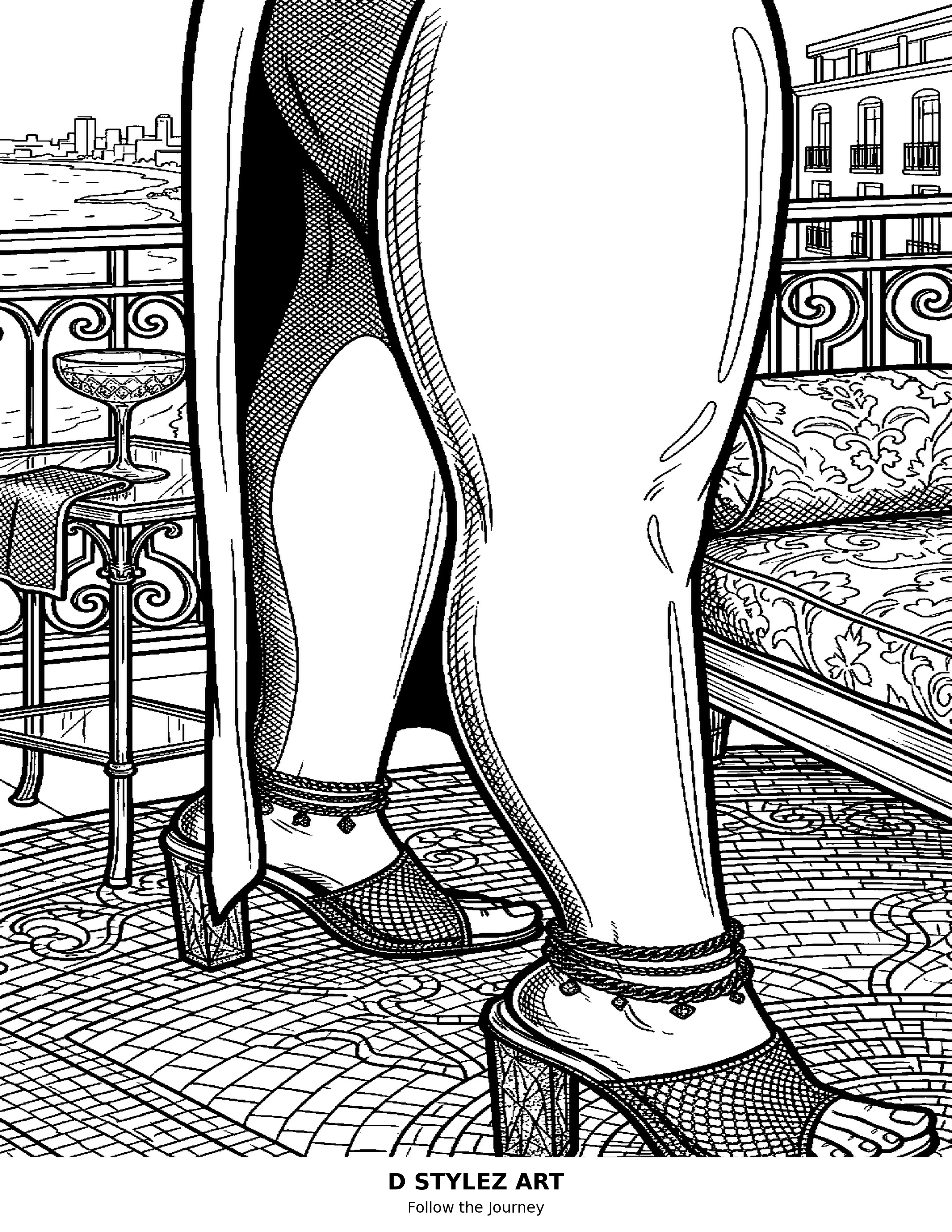 Grown Folks balcony vault artwork — 18+