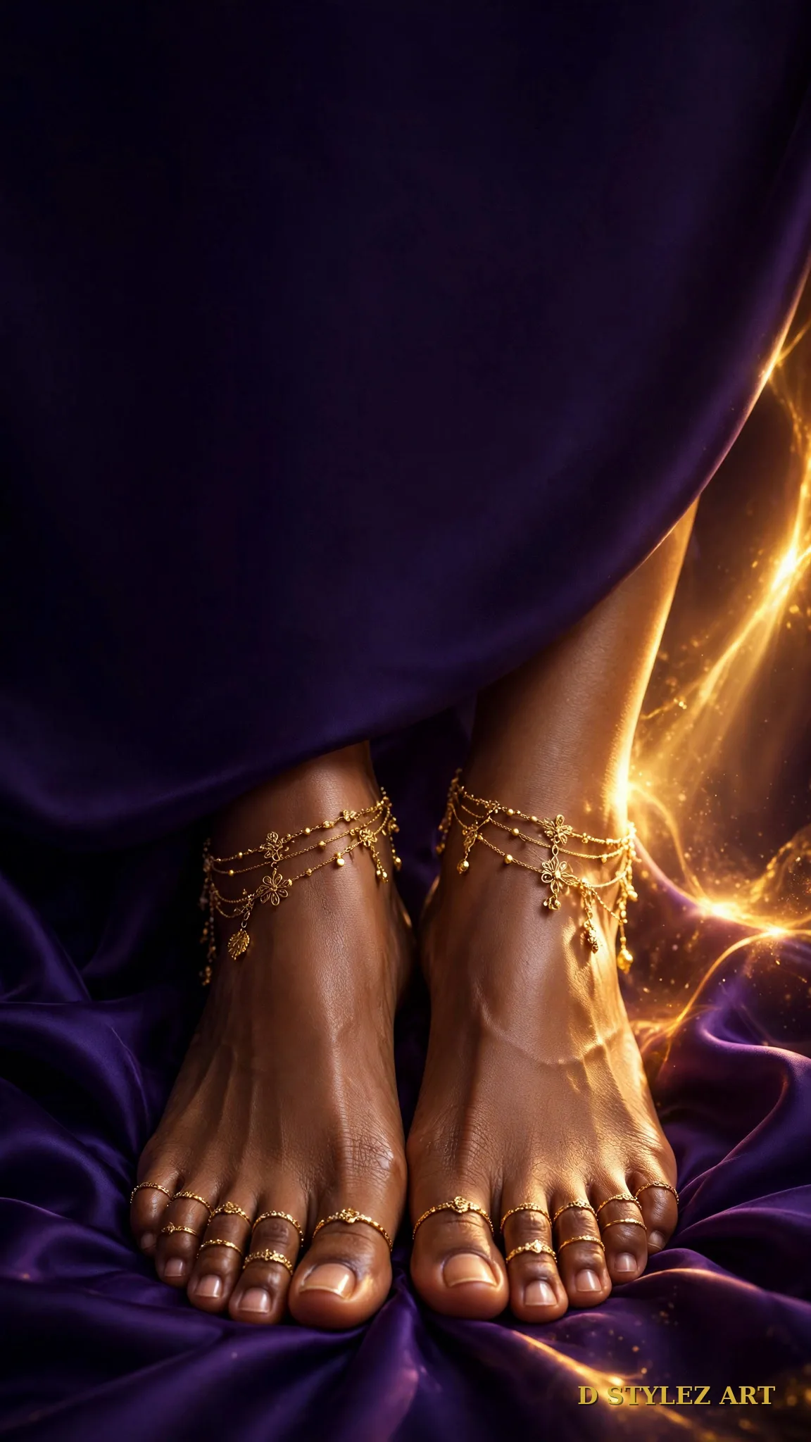 Goddess feet wallpaper — brown royal