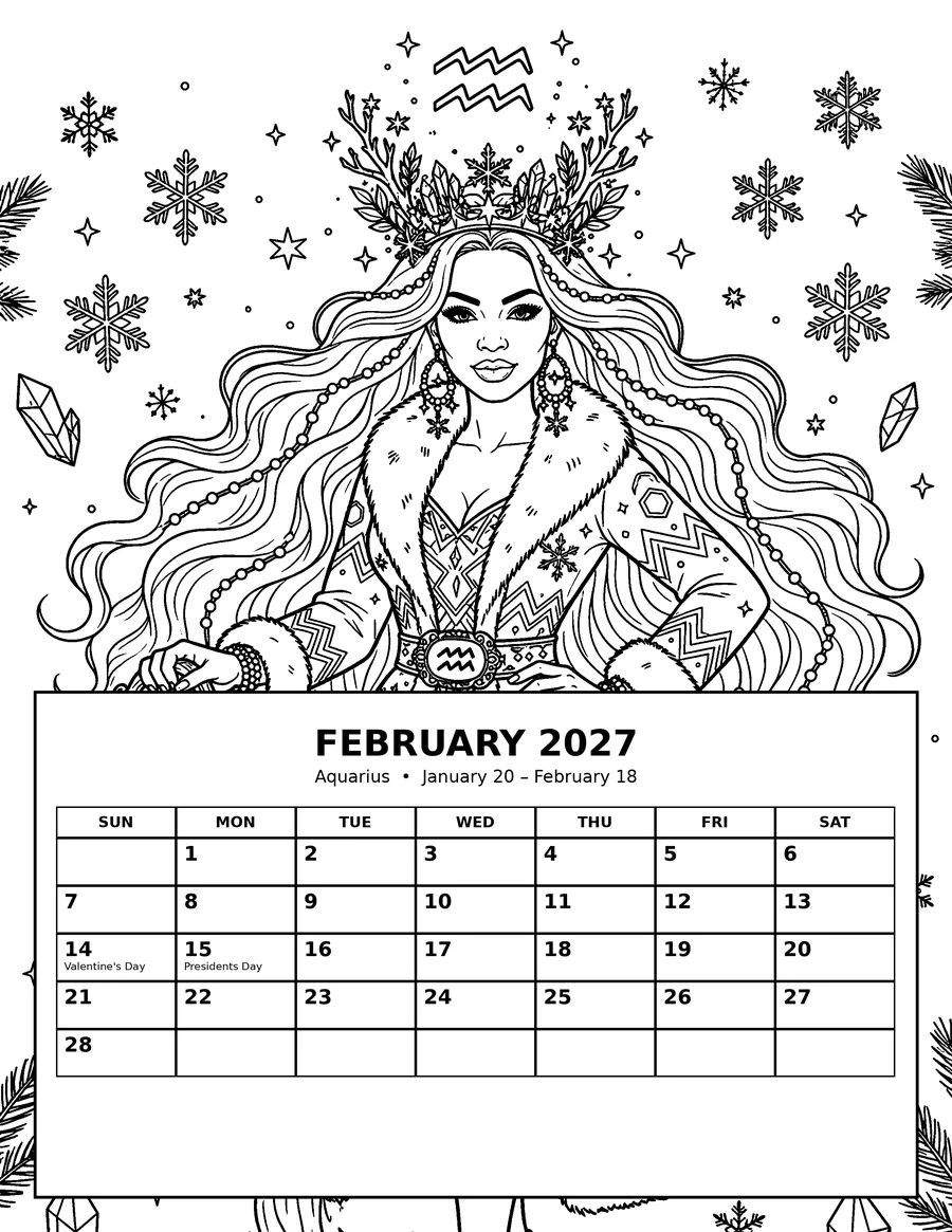 February — Aquarius queen