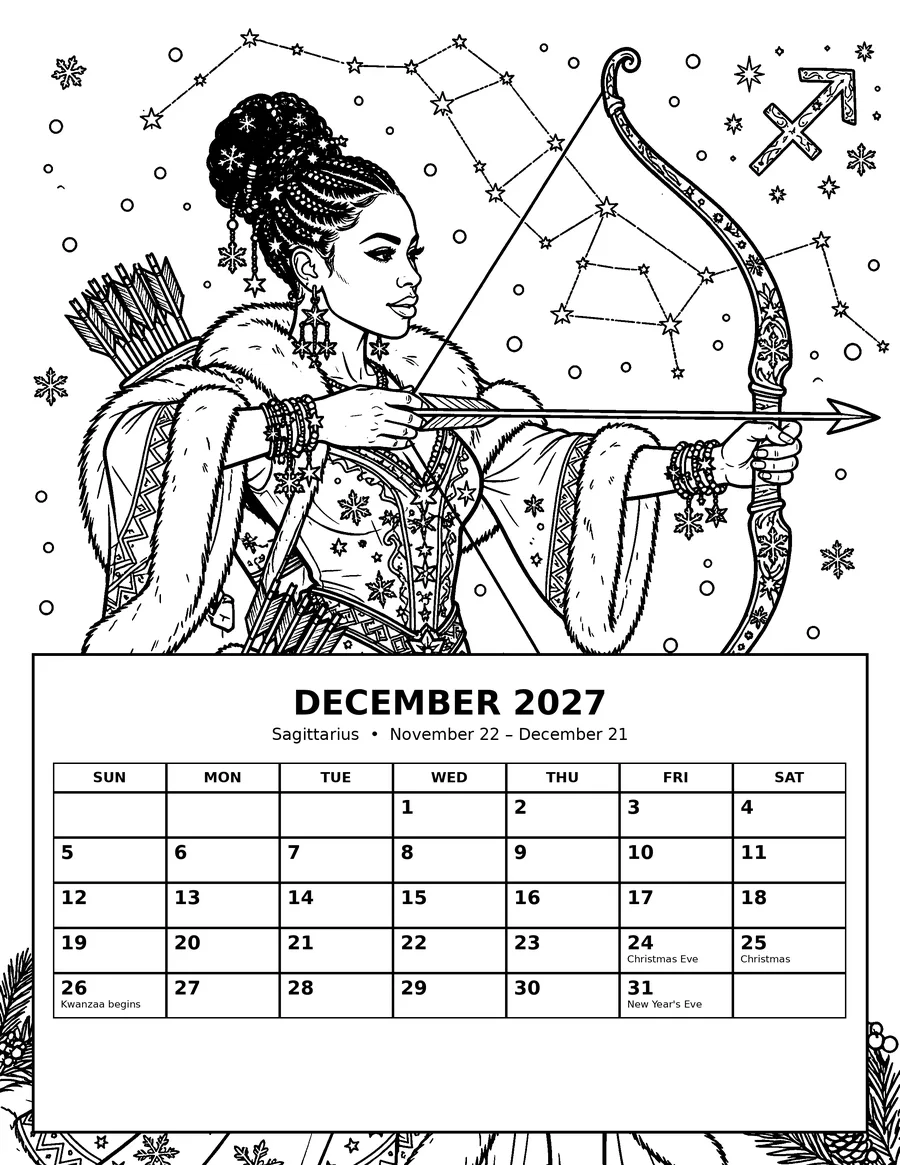 December — Sagittarius queen