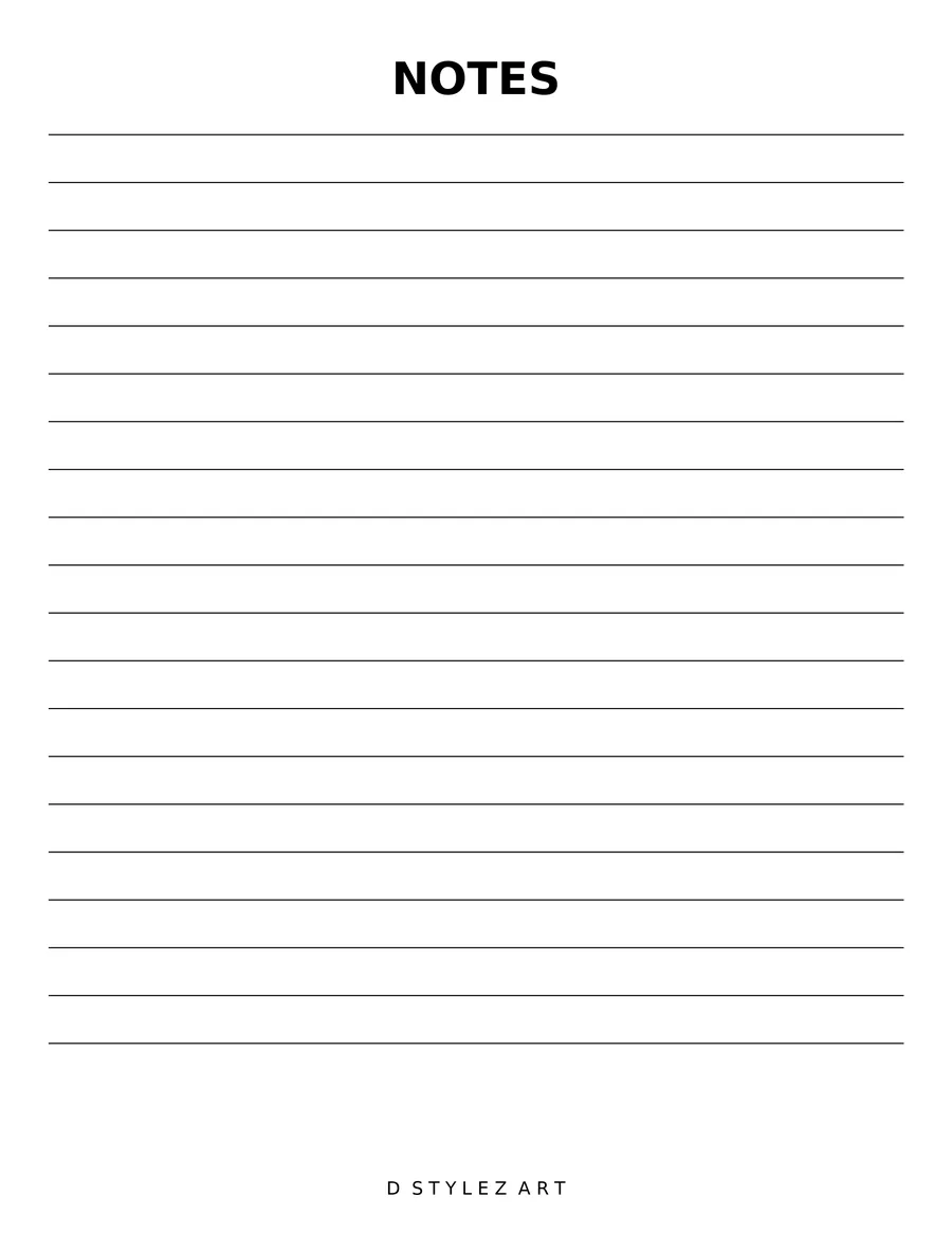 Notes page